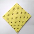 Small Yellow - 10" POLKA DOT Unisex Men Women Pocket Square Handkerchief Hanky - 100% Cotton